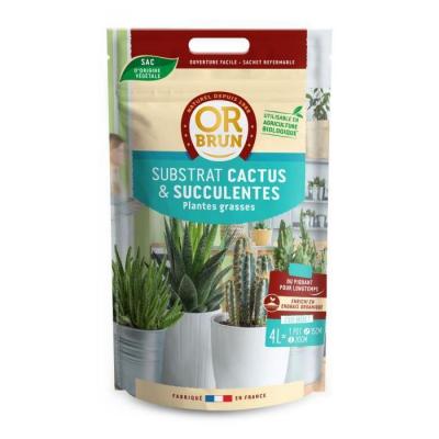 Or brun terreau cactus et succulentes 4L